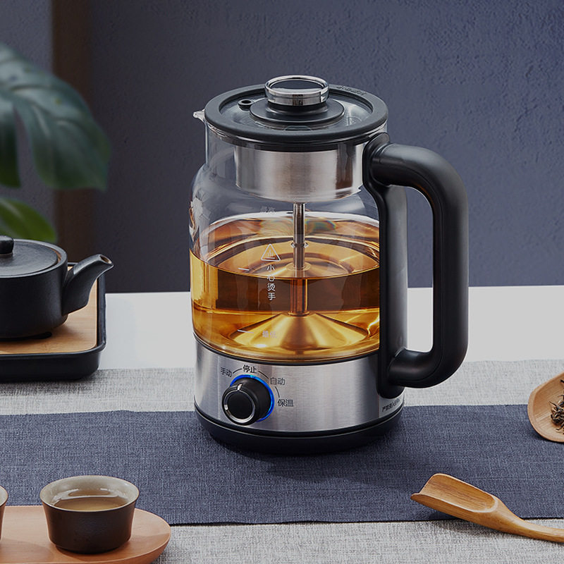 蒸煮两用煮茶器蒸汽煮茶壶小型办公室家用全自动玻璃保温多功