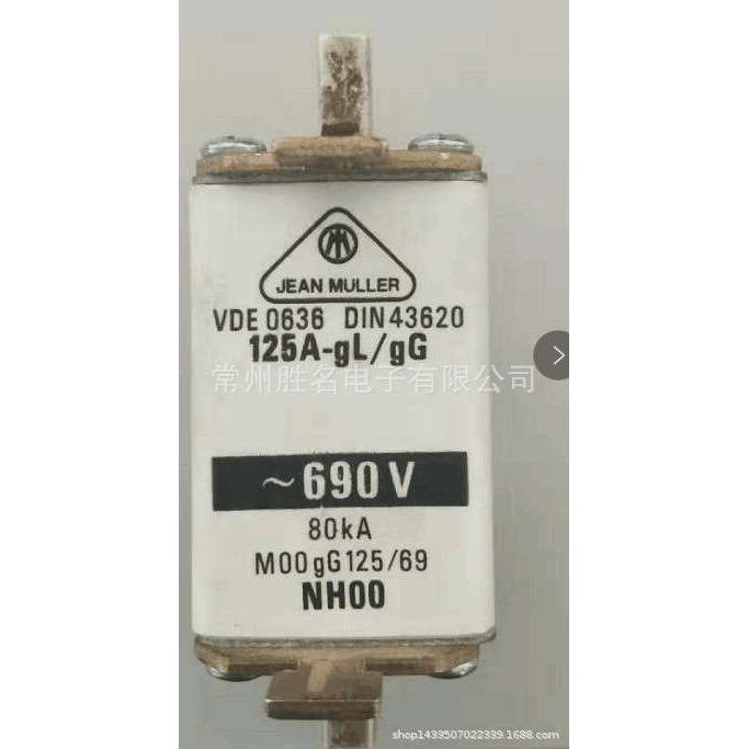 JEAN MULLER NH00 125A ~690V M00gG125/69 200A 250A 100A熔断器