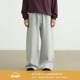 简约慵懒宽松直筒中性风长裤 AWT25AW 420G挺阔双面布 男女
