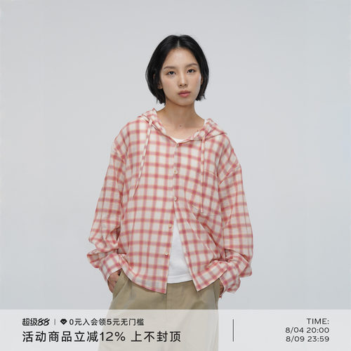 75G强捻纱线夏日清透连帽小外套