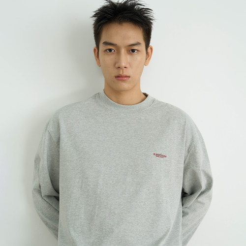 260G纯棉印花宽松长袖