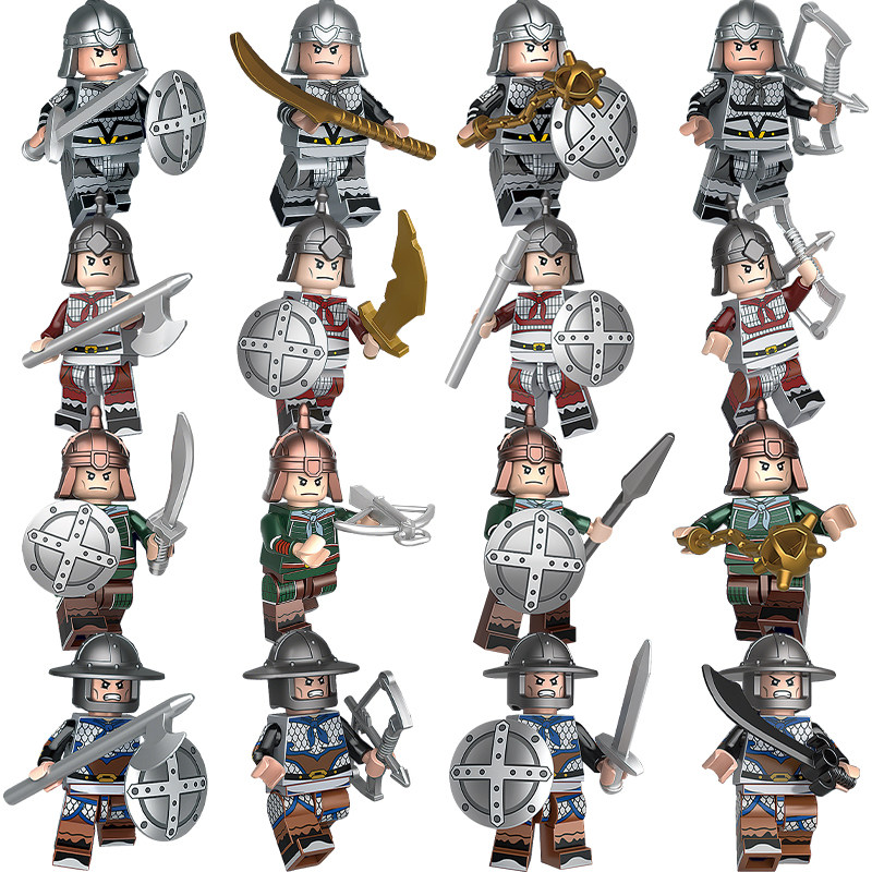 迪库积木三国人仔士兵模型儿童益智力拼装盲袋玩具男孩子拼图礼物,玩具/童车/益智/积木/模型,普通塑料积木,淘宝优惠券,粉丝福利购,淘宝优惠卷