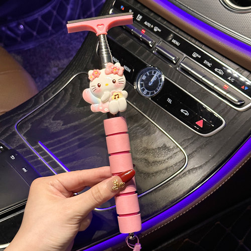 三丽鸥多功能车窗雪铲汽车后视镜雨刮器可伸缩刮水除雾刮雪神器