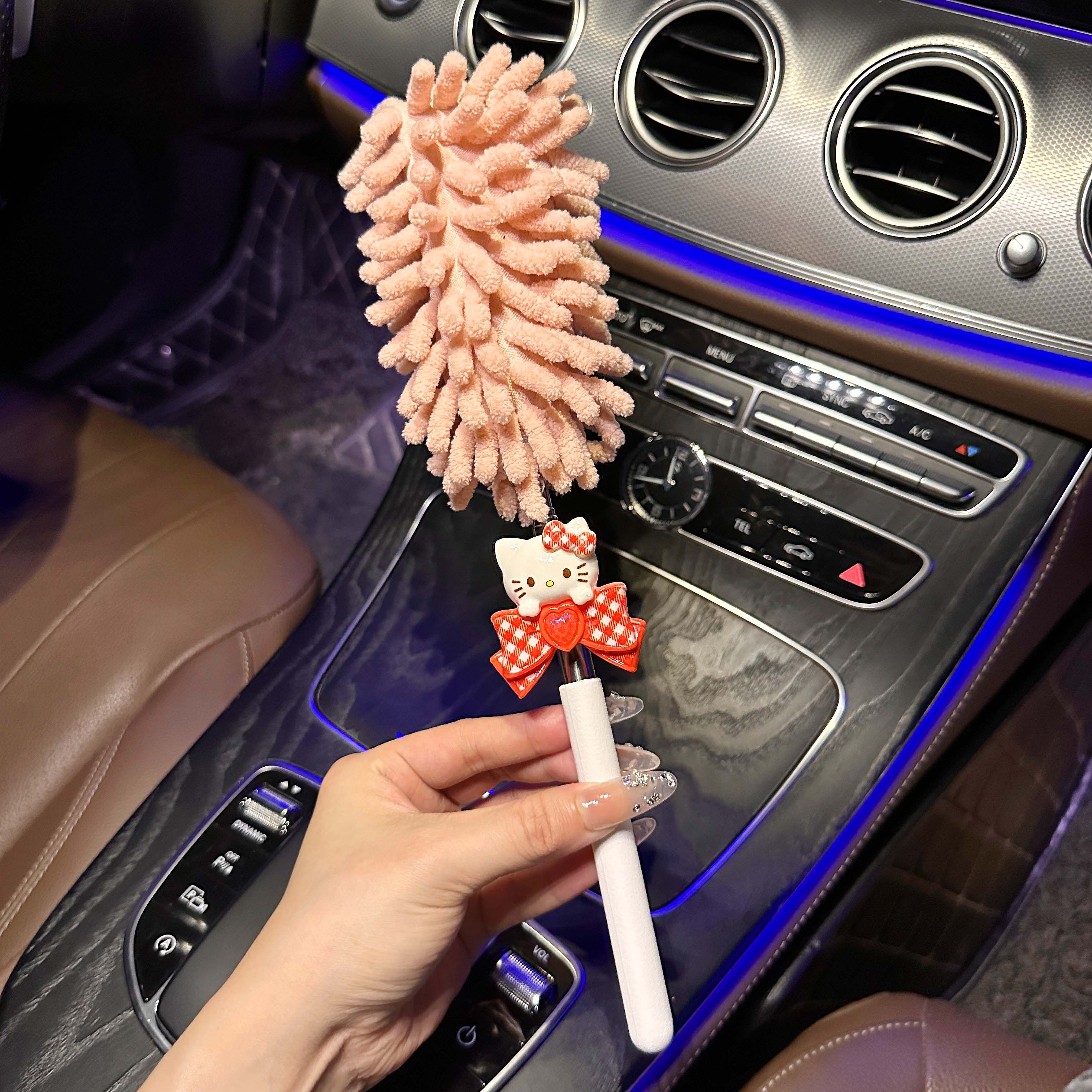 hellokitty车载毛掸子防静电除尘