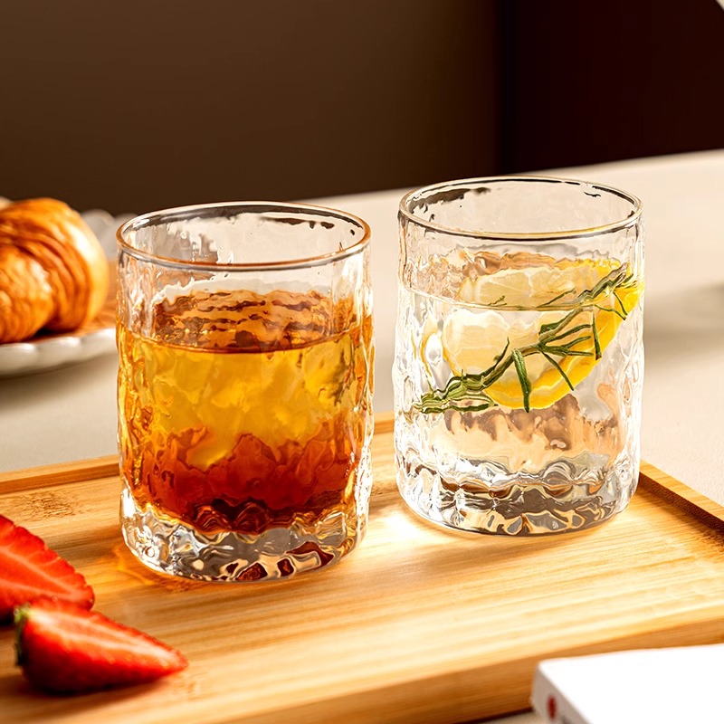 家用玻璃杯耐高温透明杯子高颜值茶杯酒杯牛奶咖啡喝水杯