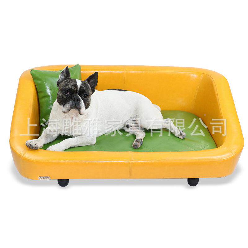 宠物用品狗沙销发床网红物卡通小狗床猫咪床DY036热宠木狗制窝垫