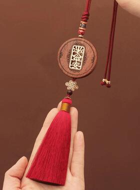 高档平花梨木22909黄金万饰两汽车挂件车内吊出入手工安车载后视