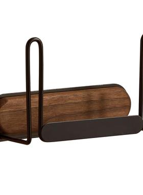 个物胡桃木厨房置物壁架免打孔挂锅架放菜板砧板多功盖YOF收纳架