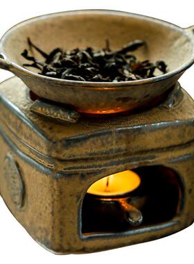 复古b050蜡温茶茶器套装暖烛台炉手工蜡烛加热底座家用茶壶温茶炉