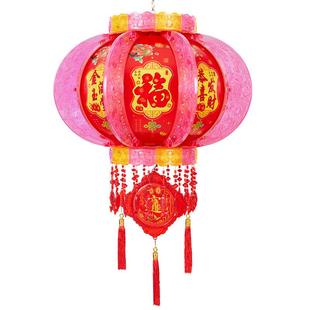 新款大红灯灯RKK笼吊灯电动旋转春节新七彩ld走马灯厂家e年灯笼