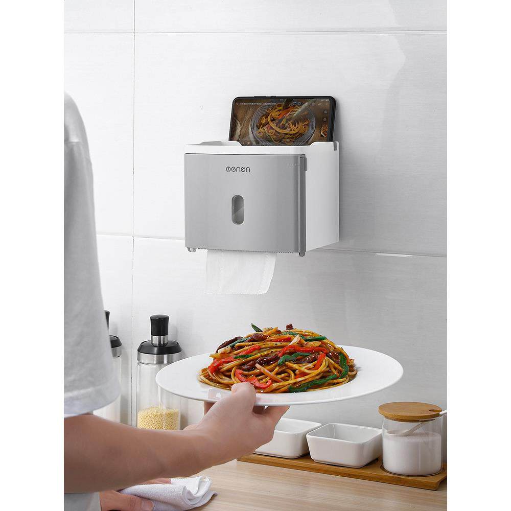 卫纸生间纸巾盒抽防盒水免打孔厕所纸厕手纸卫生置物架创意卷涛森,收纳整理,纸巾架,淘宝优惠券,粉丝福利购,淘宝优惠卷