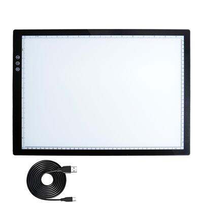 A3充电贝台带支架绘画拷临摹台钻石画透光图板板练字发板工厂直销