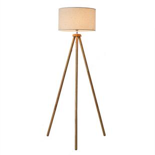 北地灯具欧实木落地灯客厅卧室头灯日简约床现代创意式时尚遥控立