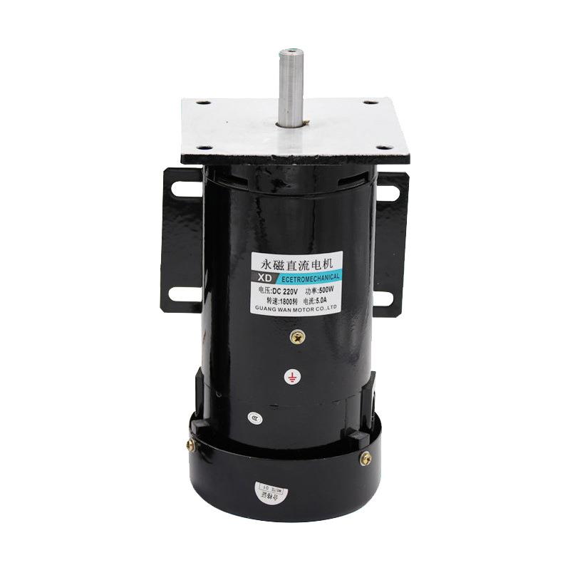 工厂直销500W永磁直流电机DC220V大力矩电动机1800转高转速马达