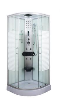 室弧扇形淋浴房玻整璃隔断门体浴集成生581间干湿分离一体式冲卫