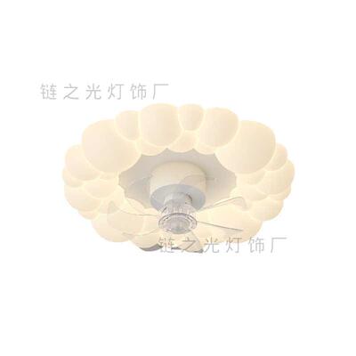 全光谱云朵泡泡简约风扇吸顶灯主卧室房间灯现代简约餐厅灯LED灯