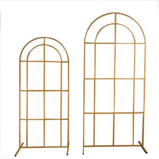 中式婚庆舞台001布置森铁艺拱门道具系礼路场景装饰花田喜事屏风