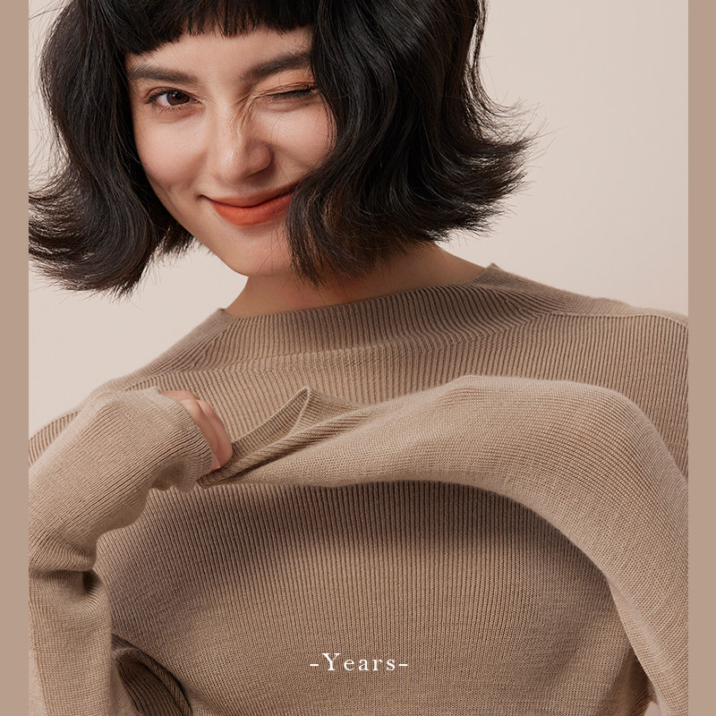 篙端王炸丨秋冬显瘦保暖打底针织半高领加厚羊毛衫女新款2024爆款