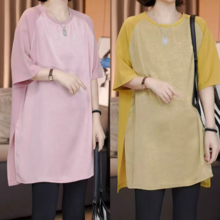 拼醋酸冰感T恤e 百搭洋气欧版 Ys2561 时尚