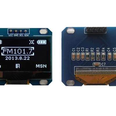 .13寸液晶屏 蓝色 白色 I2C IIC通信 12864 OLED显示屏模块 4针