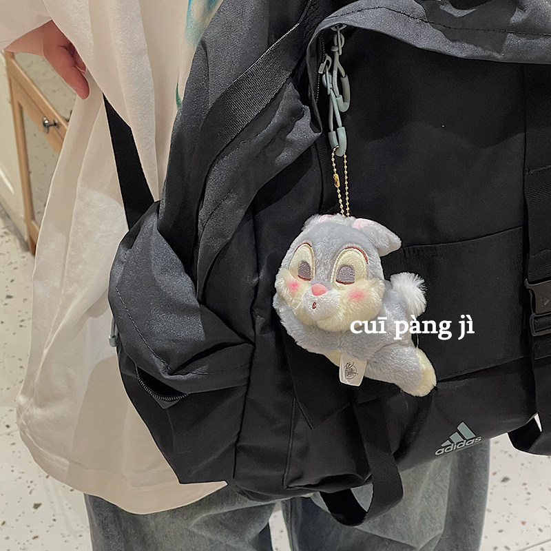 可爱趴着睡觉兔子小熊毛绒挂件