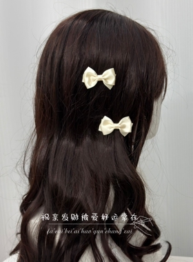 简约小蝴蝶结发夹对夹