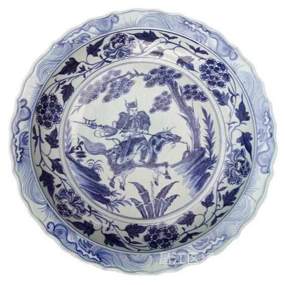 景德镇瓷器家居装饰青花瓷盘陶瓷挂盘现代欧式摆件工艺品
