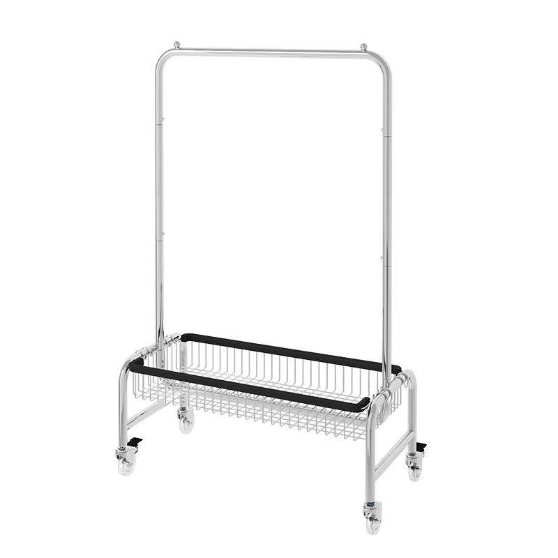 挂衣架落地卧室晾衣架家用多功能单杆室内可移动衣帽架展示架加长