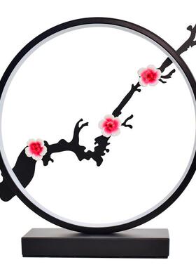 式简约国风梅花台灯卧室高级感夜书中房床TAM-031头灯禅意复风小