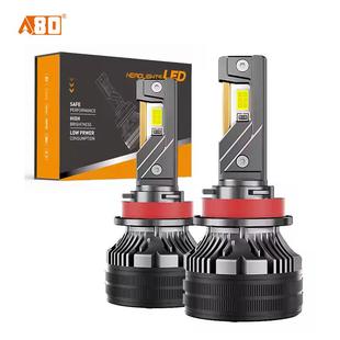 -Q7汽车E大灯h14h11L三铜管超D亮前大h灯远近一体汽车大灯9005