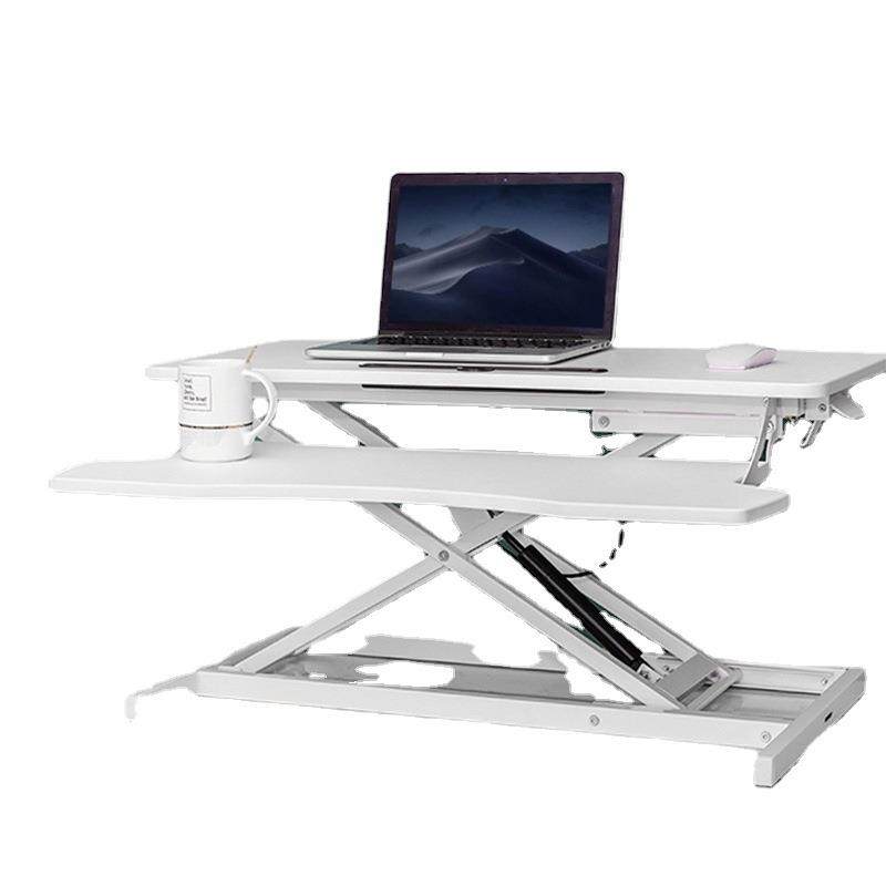 可升降办公桌站立式台上桌双层桌笔记本电脑桌自由升降桌卧室桌子