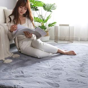 宠物SBR A08加厚机洗可地丝毛长毛客厅卧室家用毯防滑减震客厅卧