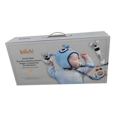 凯驰安礼儿抚新生儿婴礼盒12件套15443安抚摇铃盒正满月礼品