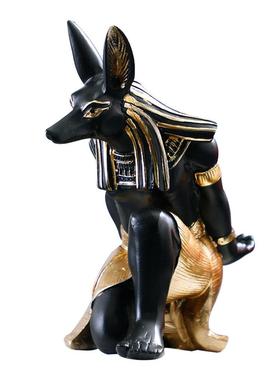 RDW003创意轻奢树脂红酒埃架斜放及阿努斯柜狗神猫神摆件酒装比饰