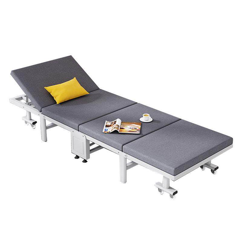 四折折叠床午休单人床办公室便携躺椅午睡床陪护床沙发简易床加固