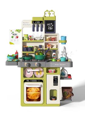 超童喷雾厨房玩具仿大真厨具套过家家女装71380儿孩3-6-8岁做饭