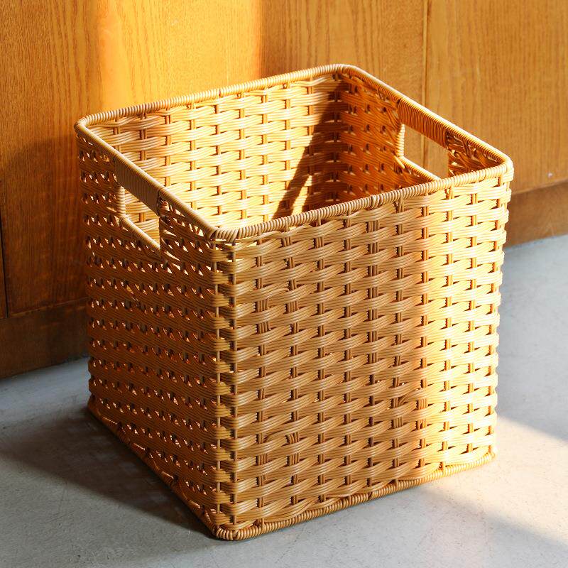 ?卡莱克格子柜收纳F76758TJ塑料仿藤编家筐电视柜书架物杂储物整