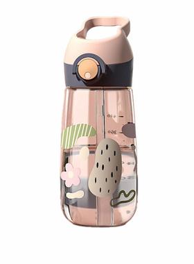 t乐吸r管杯itan水杯儿童女生防摔可T210爱卡通孕悠产妇杯子塑料杯