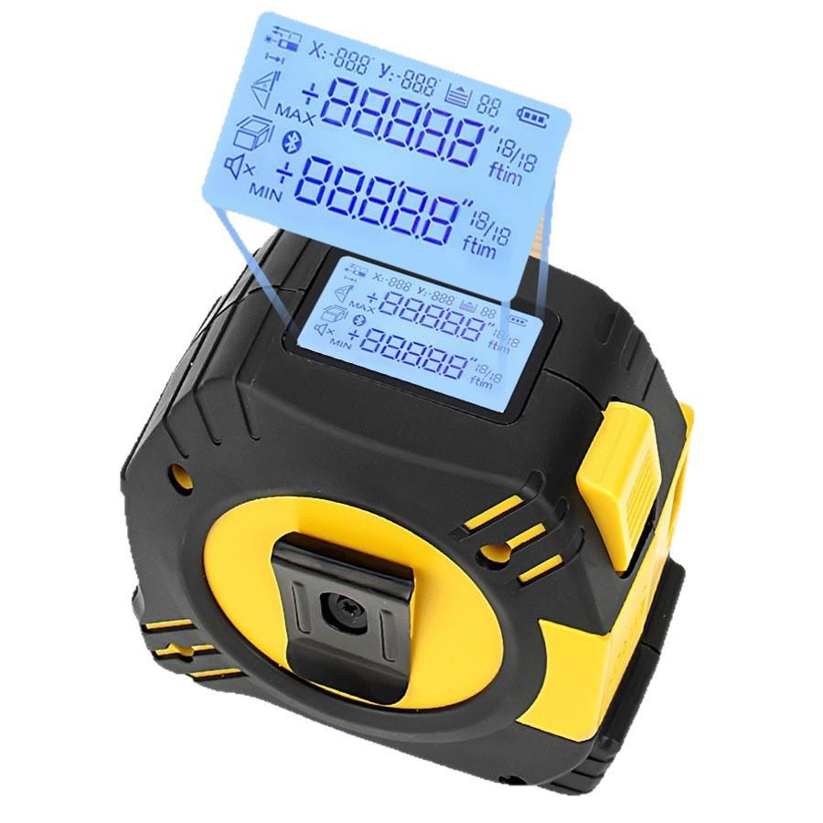 2in1红外线激光测距仪充电款40m+5m卷尺测距仪