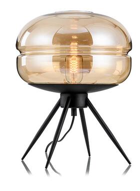 简璃约北欧创意网红玻小台灯术圆厅形lFCB009ed床艺头卧室玻璃客