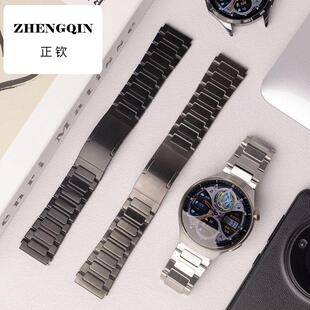 适用爱国者V8钢带工字型22mm精钢Aigogt8M8通用爱国者gt8手表带男