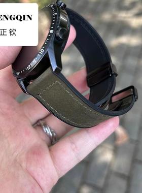 适用华为GT5表带GT4手表GT3真皮GT1男Watchgt3荣耀Magic智能GT运