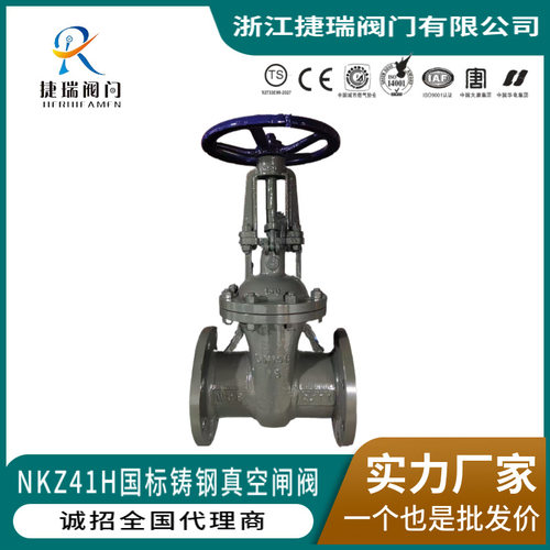 NK/DS/DKZ61/41H/Y-16C/25国标明杆铸钢法兰手动水封阀门真空闸阀