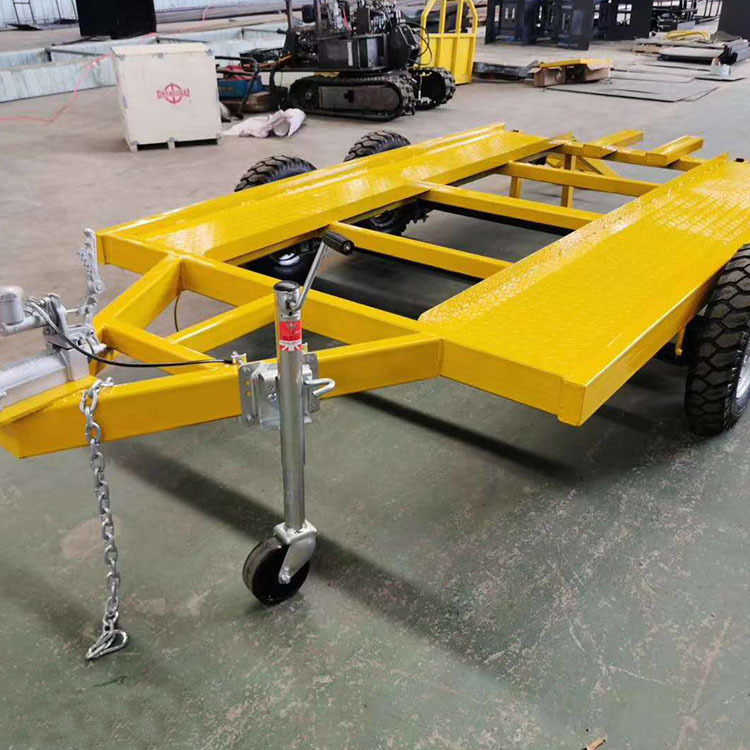 小型平板拖车运输拉货拖车 牵引车工厂 厂区用转运牵引平板车