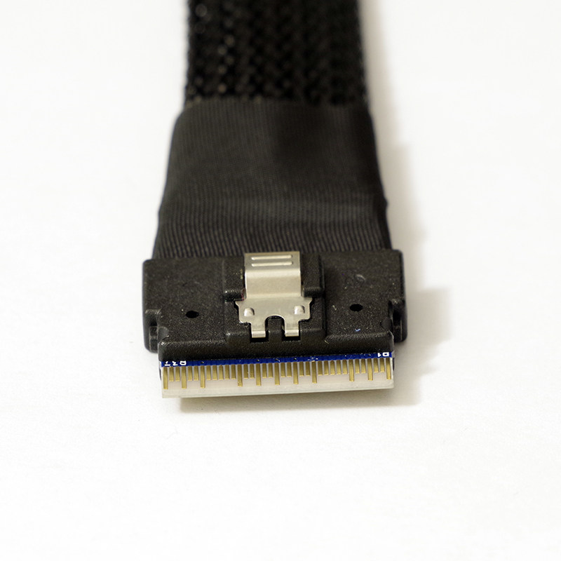 全新Slim SAS4.0 SFF-8654接口8X转8SATA3数据线内置主板raid卡8i