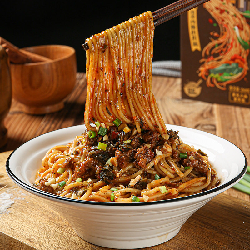 重庆小面杂酱拌面担担面非油炸懒人速食待煮食品整箱肉酱自煮