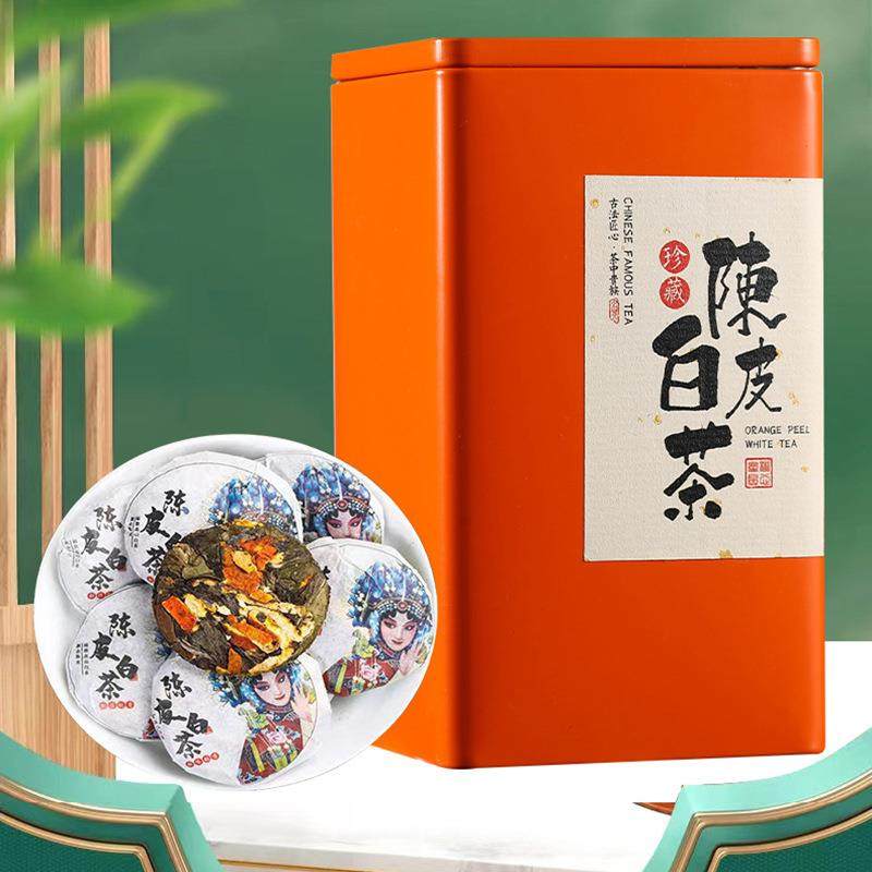 陈皮白茶小饼干茶福鼎老白茶寿眉枣香正宗茶饼铁罐装200g厂家,茶,安吉白茶,淘宝优惠券,粉丝福利购,淘宝优惠卷
