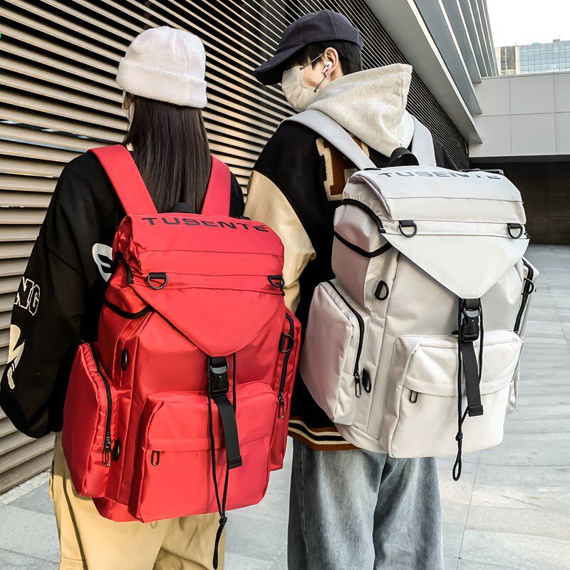 户外运动风机车大容量旅行包2025健身潮酷男女款双肩包