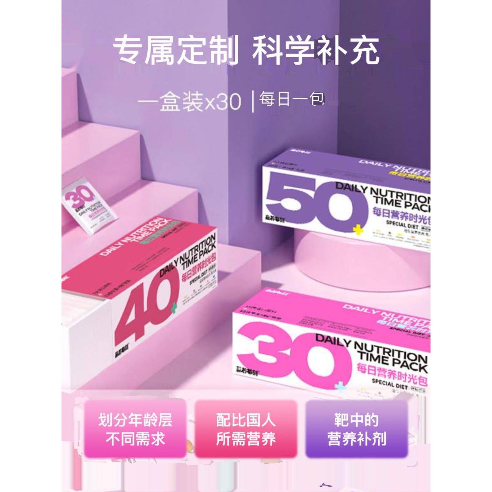 养性综合营养包3+HRP进女阶每0日女士营包时光包精准补充简单省事
