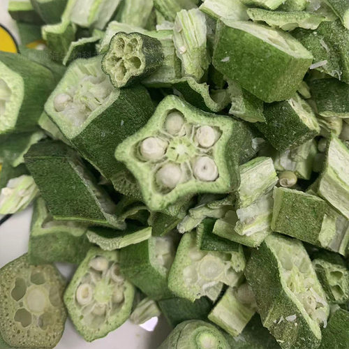 即食冻干秋葵脆干fd秋葵段蔬菜包原料餐饮配冻干宠物蔬菜